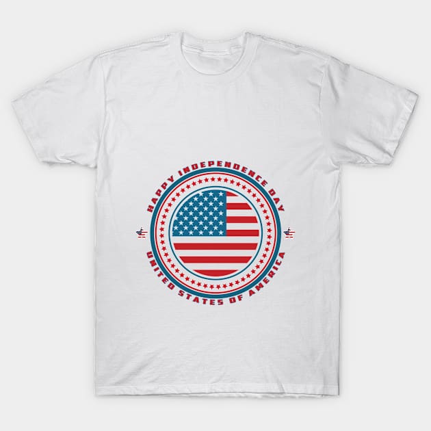 Independence Day United States of America, Celebrate 4th of July T-Shirt by RAMKUMAR G R